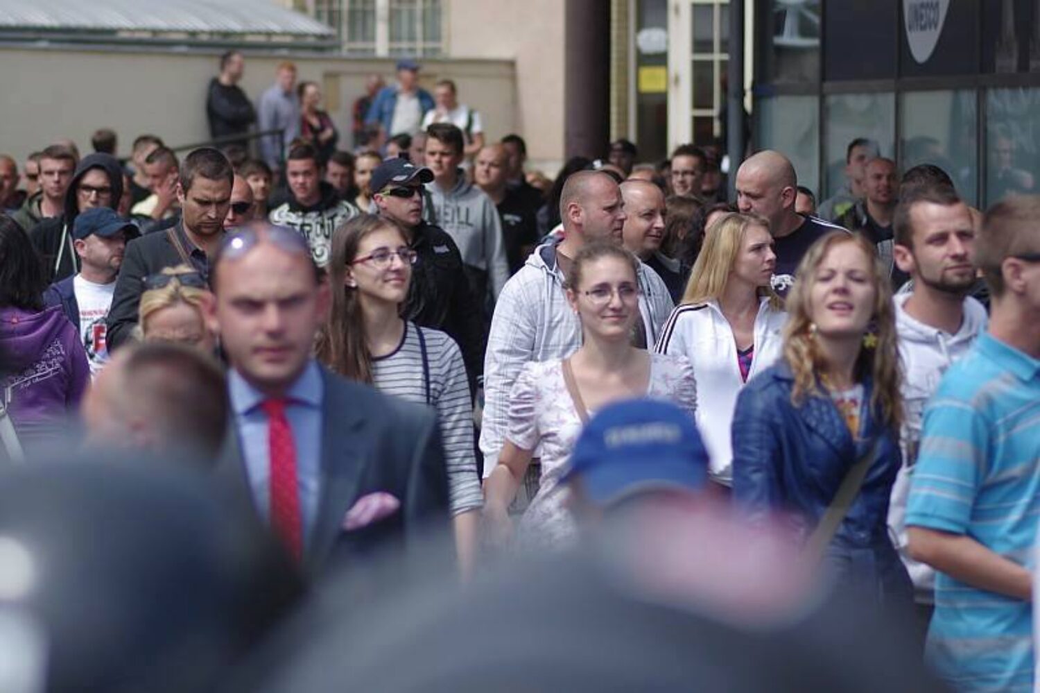 Protest proti kvótam prisťahovalcov