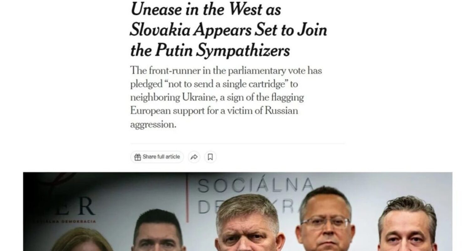 Aj za morom v uznávaných New York Times sa neubránili jednostrannosti