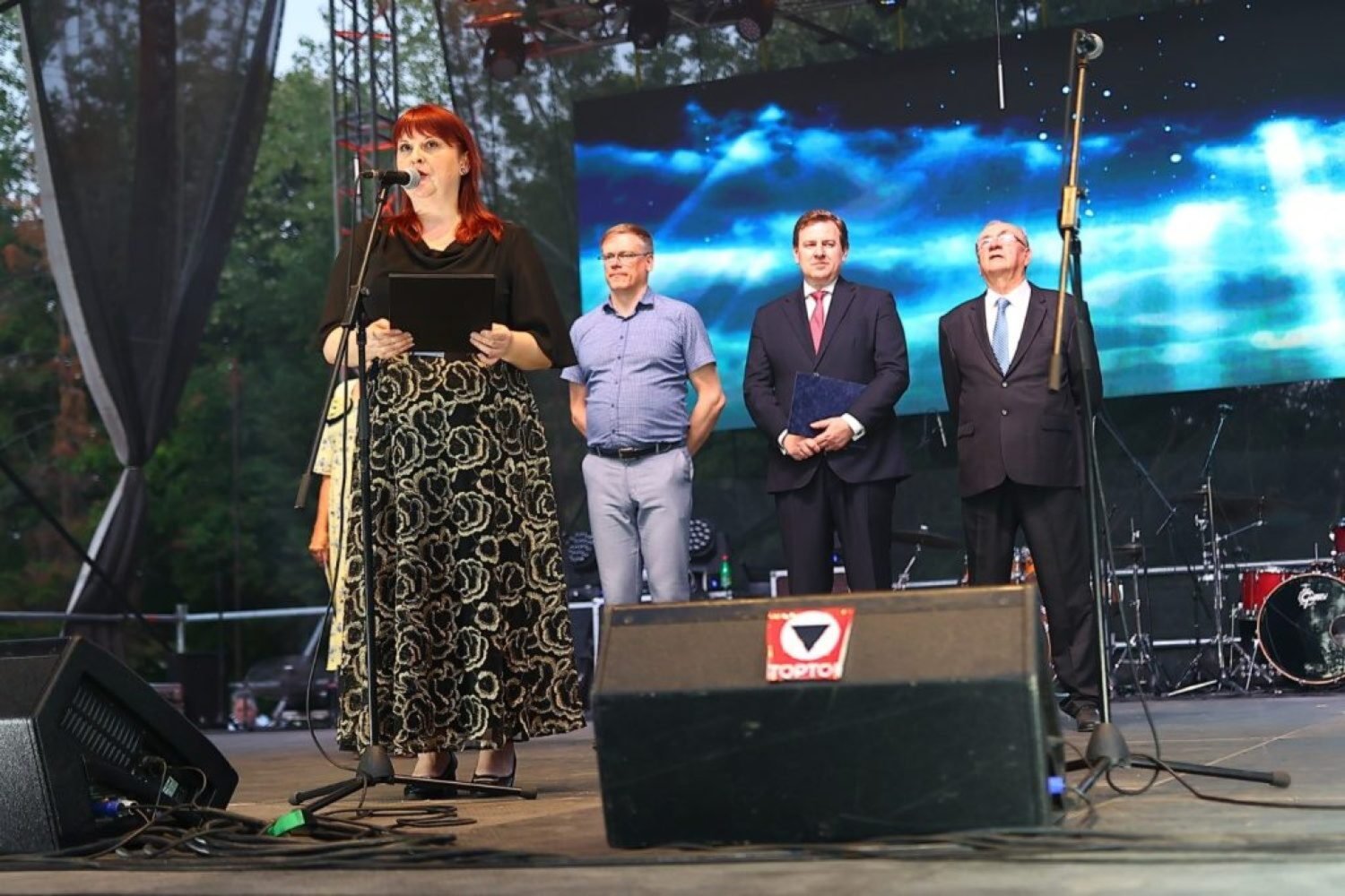 Matičná delegácia na Slovenských národných slávnostiach v Báčskom Petrovci