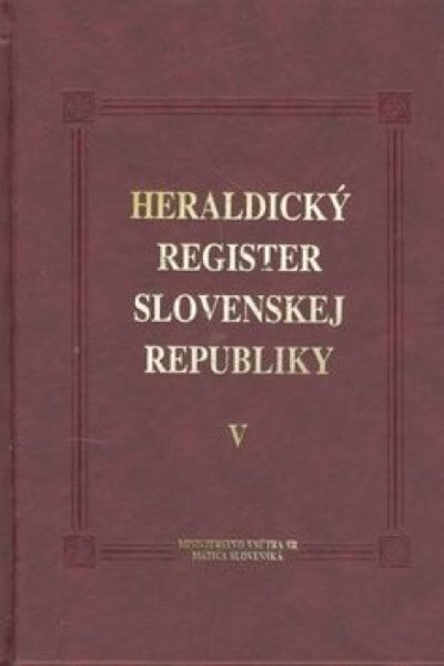 heraldicky V Heraldický register SR V.