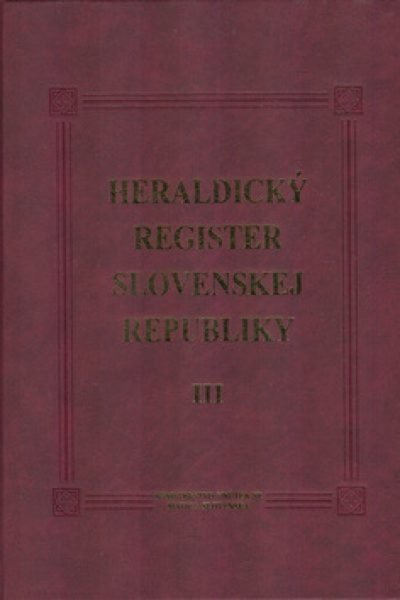 Heraldický register SR III. Heraldický register SR III.