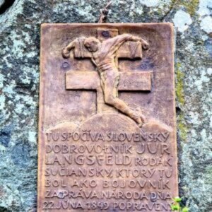 SNN 26_14_OSOBNOSTI SLOVENSKO_STĹPEC_JurajLangsfeld15Slovakia Juraj LANGSFELD sa nevzdal štúrovských revolučných ideálov ani pod šibenicou