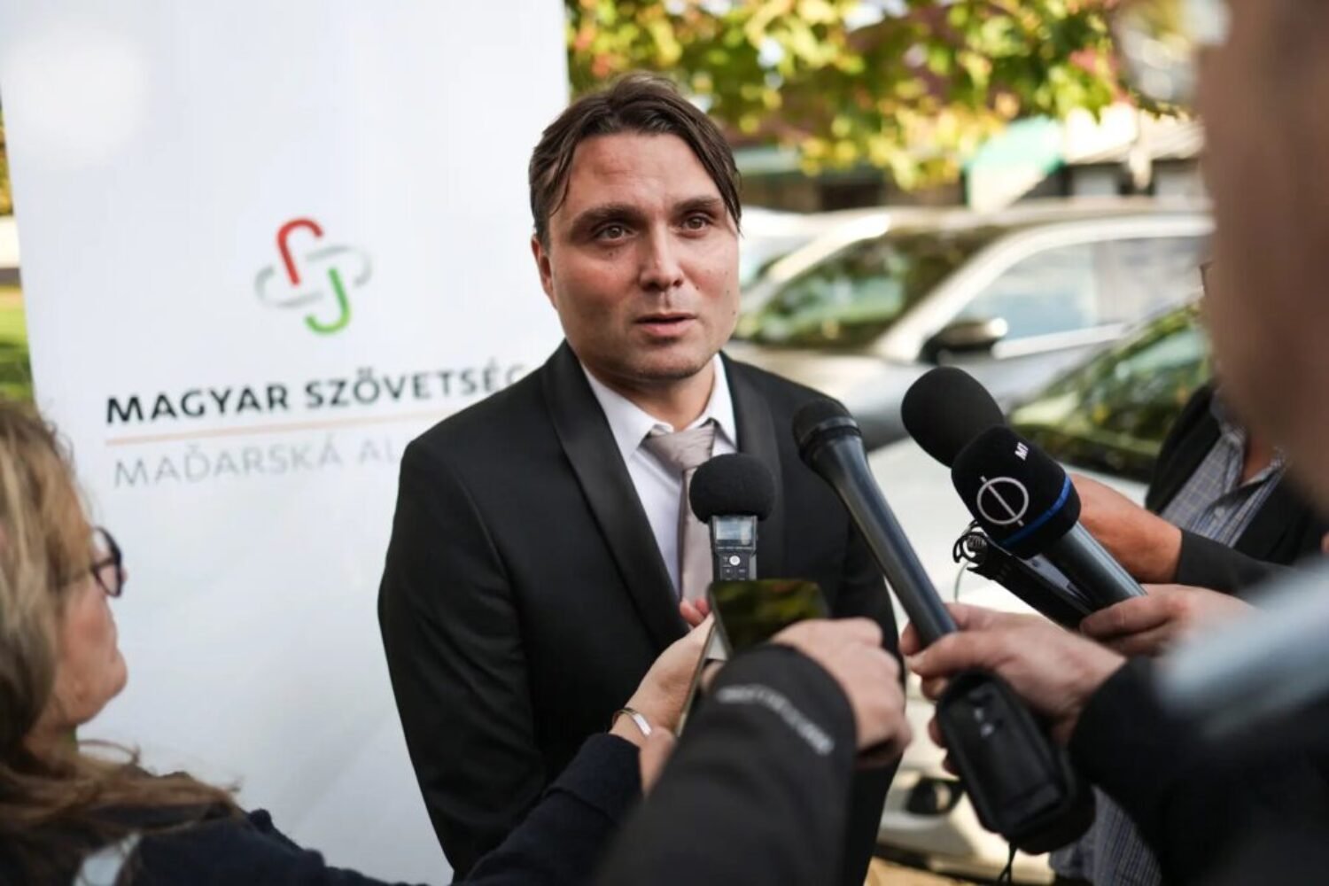 Na proteste progresívnej opozície sa objavil predseda Maďarskej aliancie