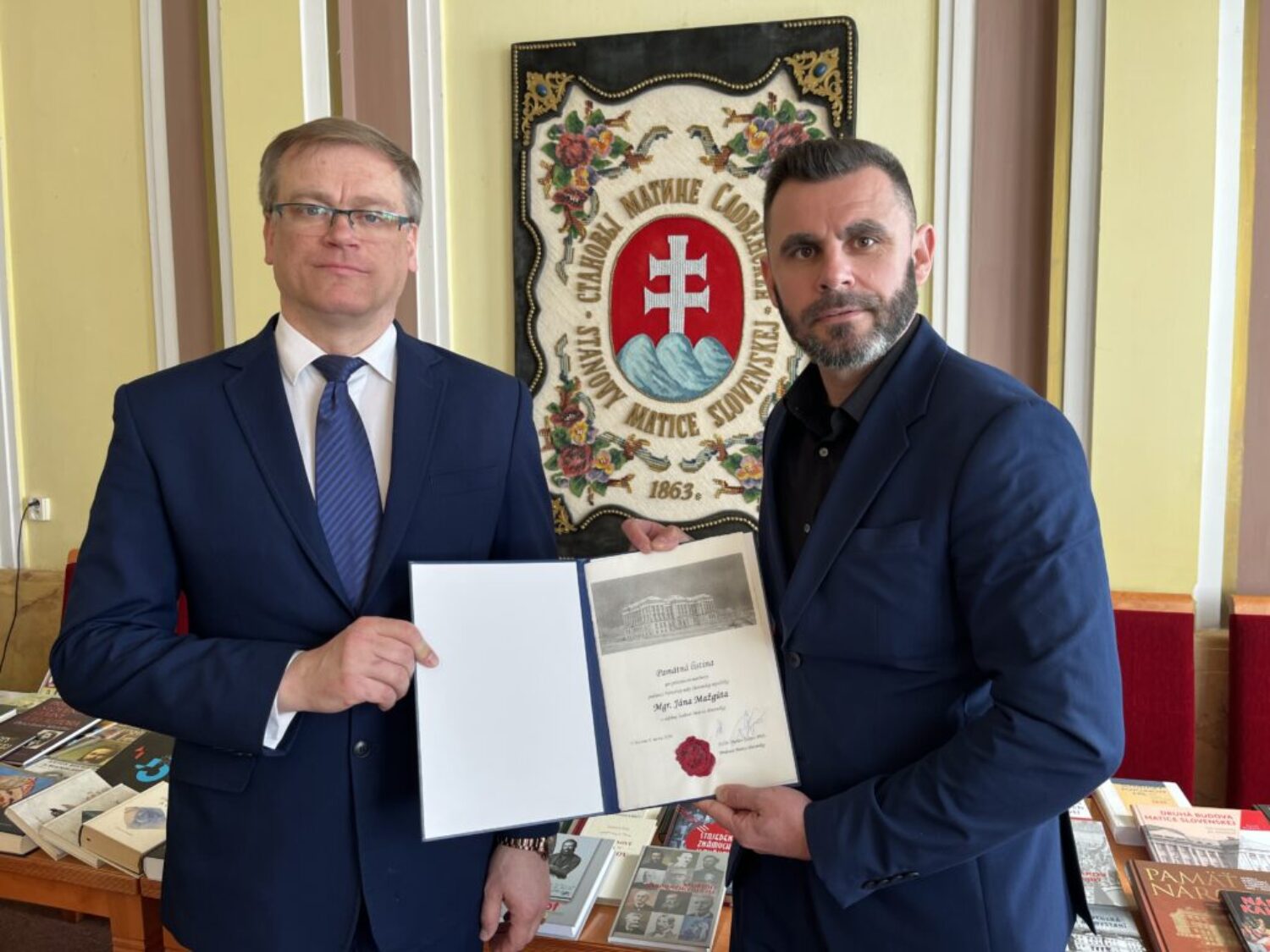 Maticu slovenskú navštívil poslanec parlamentu Ján Mažgút