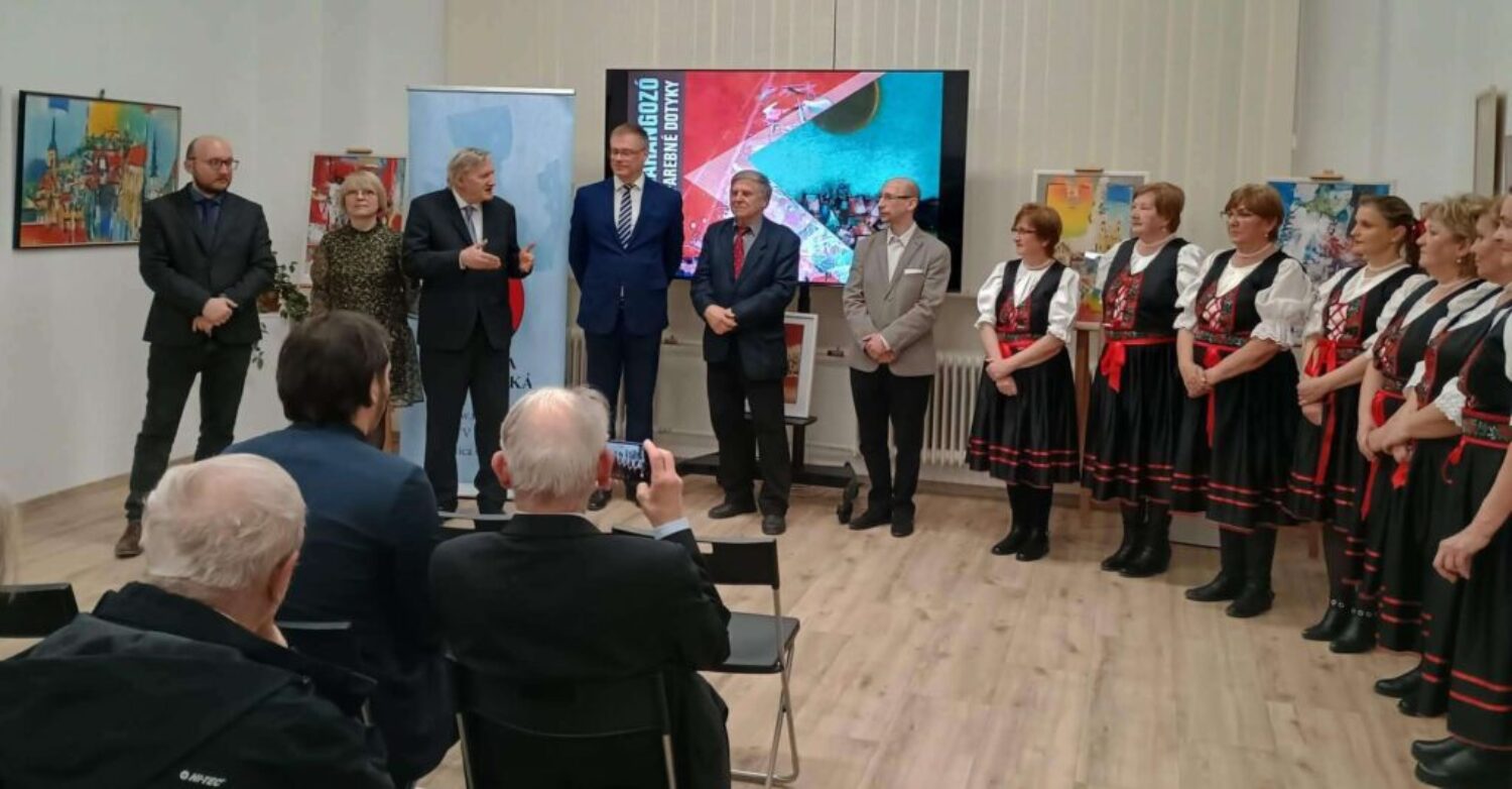 Výstava výtvarníka Stanislava Harangóza v Galante