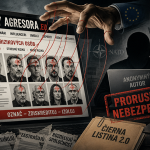 SNN 15_2_SLOVENSKO_ČLÁNOK 1 HORE_hlasyagresora.eu-ilustrácia AI Internetová stránka Hlasy agresora šíri nepodložené obvinenia a napätie